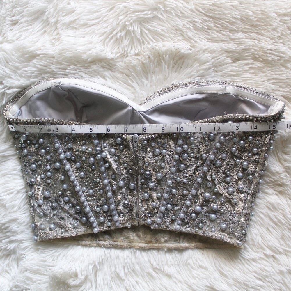 Clarisse 2-piece Prom Dress Silver/Grey - Picture 10 of 14